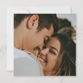 Modern Script Minimal Black & White Wedding Invite (裏面)