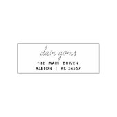 Modern Script | Minimal Elegant Return Address セルフインキングスタンプ (デザイン)