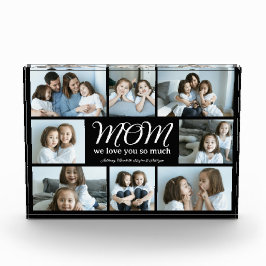Modern Script Mom We Love You Photo Collage Block フォトブロック