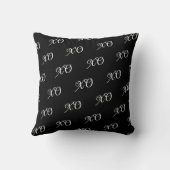 Modern Script Mom We Love You Photo Collage XO  クッション (裏面)