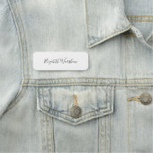 Modern Script Name Business Employees Custom 名札 (インサイチュ)