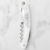 Modern Script Personalized Groomsman ソムリエナイフ (正面)