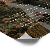Modern Script Photo Custom Wedding Vows ポスター (角)