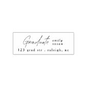 Modern Script Photo Graduate セルフインキングスタンプ (デザイン)