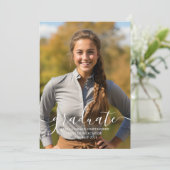 Modern Script Photo Graduation 案内状 (スタンド正面)