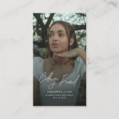 Modern Script Photo Graduation College Fund エンクロージャーカード (正面)