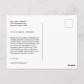 Modern Script Photo Wedding ポストカード (裏面)