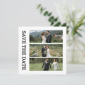 Modern Script Photo Wedding Save The Date (スタンド正面)