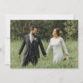 Modern Script Photo Wedding Save The Date 招待状 (裏面)