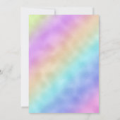 Modern Script Rainbow Pastel Client Appreciation サンキューカード (裏面)