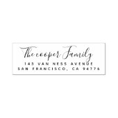 Modern Script Return Address Self-Inking Stamp セルフインキングスタンプ (デザイン)