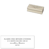 Modern Script Sans Serif Absenderstempel ラバースタンプ (押印)