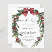 Modern Script Save the Date (正面/裏面)