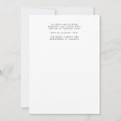 Modern Script Save the Date 招待状 (裏面)