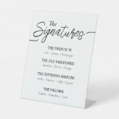 Modern Script Signature Drinks Event 台座サイン (正面)