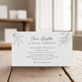 Modern Script Simple Therapist 名刺