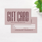 Modern script typography business gift card  (デスク)