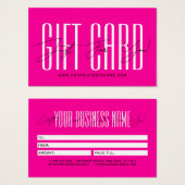 Modern script typography business gift card  (正面&裏面)