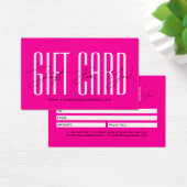 Modern script typography business gift card  (デスク)