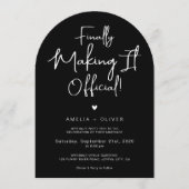 Modern Script Typography | Joyful Arch Wedding 招待状 (正面)