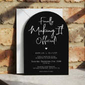 Modern Script Typography | Joyful Arch Wedding 招待状