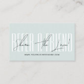 Modern script typography share the love 紹介カード (正面)