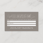 Modern script typography share the love 紹介カード (裏面)