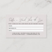 Modern script typography share the love 紹介カード (裏面)