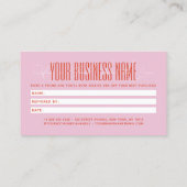 Modern script typography share the love 紹介カード (裏面)