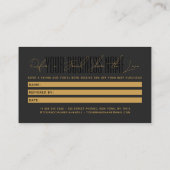 Modern script typography share the love 紹介カード (裏面)