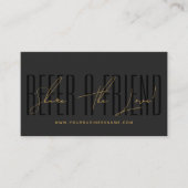 Modern script typography share the love 紹介カード (正面)