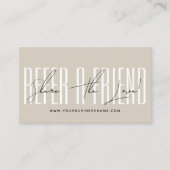 Modern script typography share the love 紹介カード (正面)