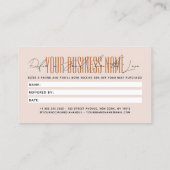 Modern script typography share the love 紹介カード (裏面)