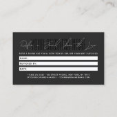 Modern script typography share the love 紹介カード (裏面)