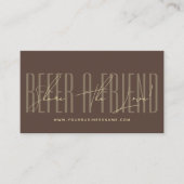 Modern script typography share the love 紹介カード (正面)