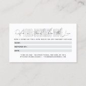 Modern script typography share the love 紹介カード (裏面)