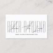 Modern script typography share the love 紹介カード (正面)