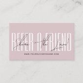 Modern script typography share the love 紹介カード (正面)