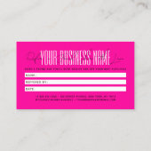 Modern script typography share the love 紹介カード (裏面)