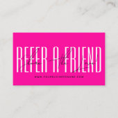 Modern script typography share the love 紹介カード (正面)