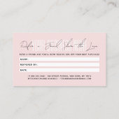 Modern script typography share the love 紹介カード (裏面)