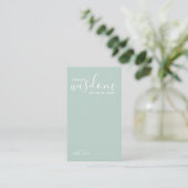 Modern Script Wedding Advice and Wishes Card アドバイスカード (スタンド正面)