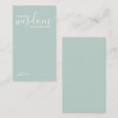 Modern Script Wedding Advice and Wishes Card アドバイスカード (正面/裏面)
