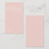 Modern Script Wedding Advice and Wishes Card アドバイスカード (正面/裏面)