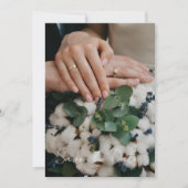 Modern Script Wedding Photo Save The Date セーブザデート (正面)