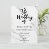 Modern Script You're Invited to our Wedding 招待状 (スタンド正面)