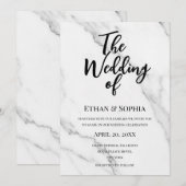 Modern Script You're Invited to our Wedding 招待状 (正面/裏面)