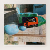 Modern Sculpture Grand Bouddha In Biot France ジグソーパズル (横)