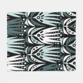 Modern seamless vintage abstract pattern with simp フリースブランケット (正面(横))