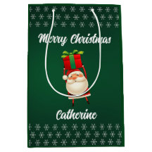 Modern Seasonal Santa Claus Merry Christmas 